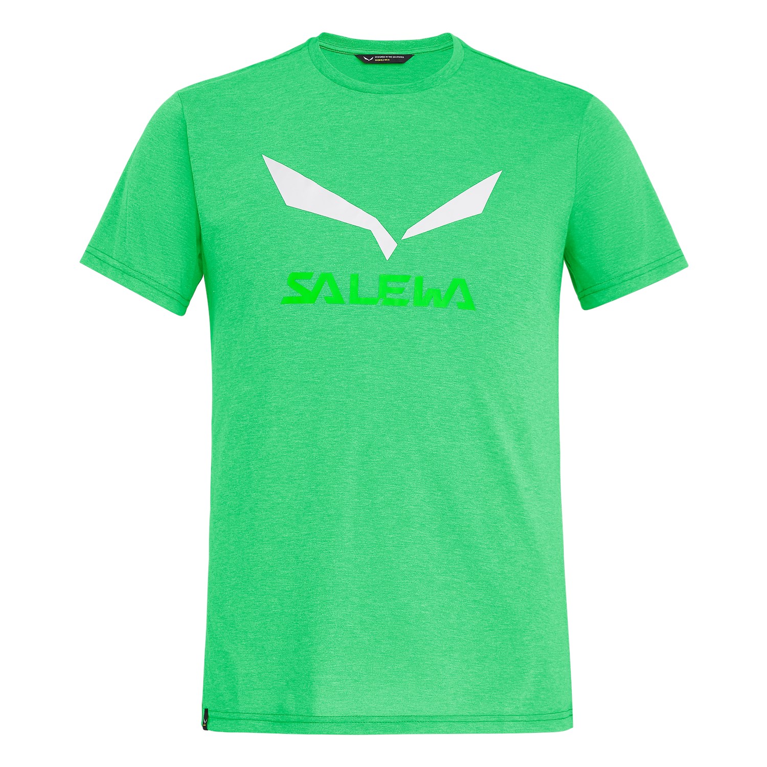 T-Shirts Salewa Solidlogo Drirelease® Homem Verdes 497IFDGNM